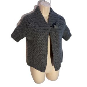 Women's H&M Single Button Front Gray Sweater S